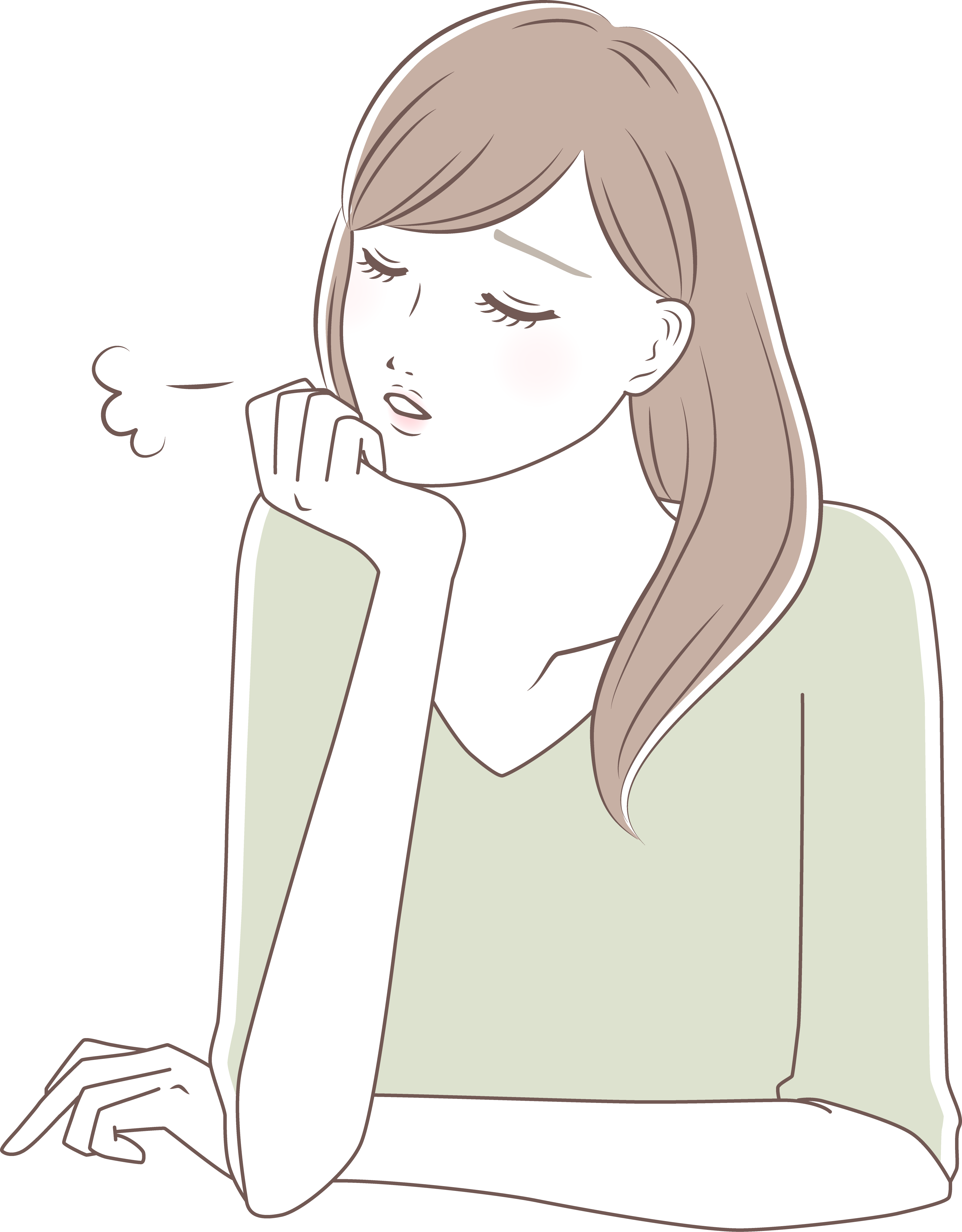 悩んでいる男性